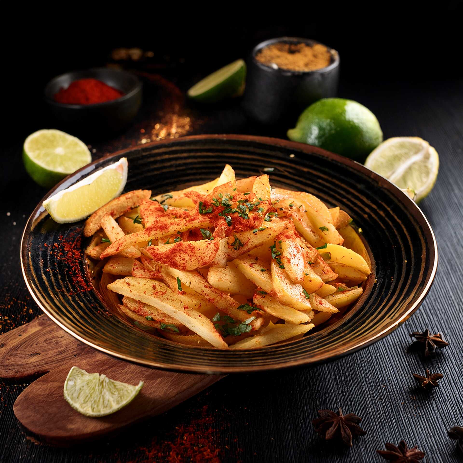 Chipotle Dust Jicama with Cilantro and Lime